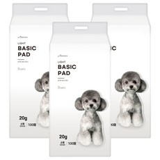 Amons 輕量基本款狗狗尿布墊, 100入, 3個