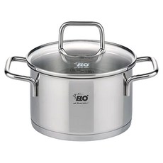 ELO Citrin系列不鏽鋼湯鍋 含玻璃鍋蓋 18/10 (316) 醫療等級不鏽鋼 鍋身內有刻度, 16cm, 72416, 1個