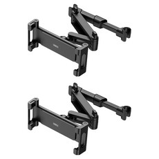 URBAN CAR 後座平板車用手機支架, 2個, 黑色