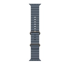 Apple 정품 2025 애플워치 오션 밴드, 49mm, One Size, 앵커 블루/내추럴 티타늄