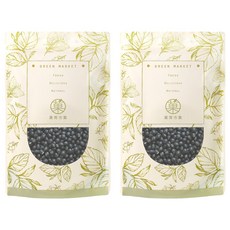 GreenMarket 菓青市集 馥郁黑豆茶 500g 無咖啡因 台灣在地黑豆, 2包, 1入
