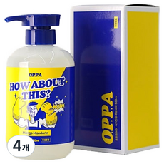 삼정펄프 오피피에이 식기전용 주방세제, 4개, 500ml