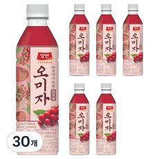 양반 오미자 음료, 500ml, 30개