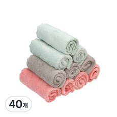 ASSARE Magic 超細纖維絲絨雙面抹布隨機發送, 40個