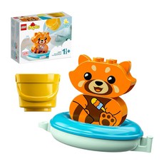 LEGO 樂高 得寶系列 適合18個月以上兒童 易於清潔, 快樂洗澡趣 漂浮小貓熊, 1盒