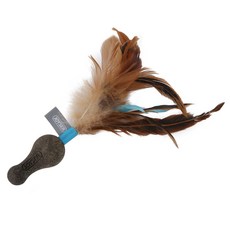 JOYSER 貓咪貓薄荷雙球羽毛, 1個, 藍色