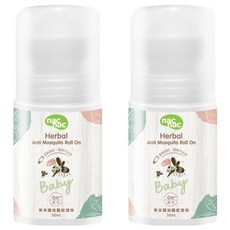nac nac 草本精油驅蚊滾珠 0歲以上, 50ml, 2瓶