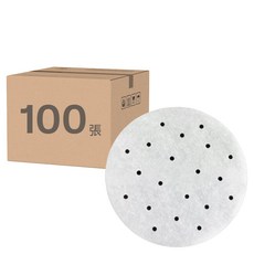 Pimex 圓形氣炸鍋專用紙 有孔 100張 耐熱220°C, 9吋, 1包