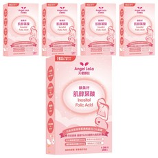 Angel LaLa 天使娜拉 日本高純度 Tsuno500 肌醇 + 葉酸膠囊 足量葉酸, 30顆, 5盒