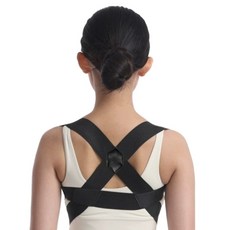 셀리빙 어깨교정 멜빵형 바른자세 교정밴드 블랙, 1개