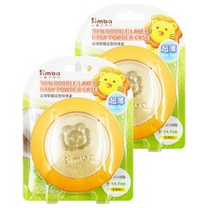 Simba 小獅王辛巴 超薄雙層造型粉撲盒, 2個