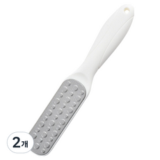 雙面足部去角質器 白色, 2個, 1入, 230g