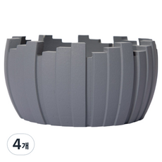 캐시리치 고급스러운 재떨이 12 x 6cm, 그레이, 4개