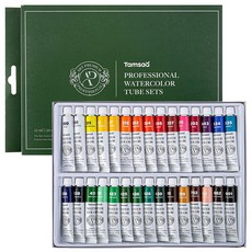 탐사 전문가용 수채화 튜브 물감, 12ml, 30색