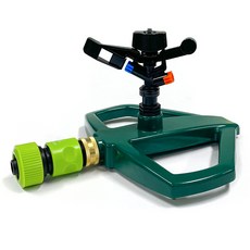 Danong 灑水器噴頭 DP-2 + 金屬底座 單頭用 + 軟管連接器 3053 套組, 混合顏色, 1套