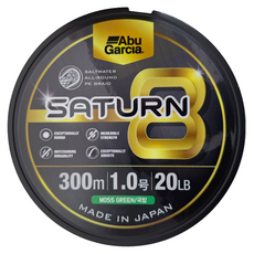 Abu Garcia 土星X8 PE線 八編 路亞 岸拋 AB8ST30010-DG SATURN8 1.0GO D.GREEN, 青綠色/ 墨綠色, 1個