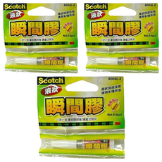 4004l-4 0.5gx4 液狀瞬間膠, 3包