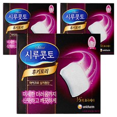 유니참 시루콧토 후키토리코튼 화장솜, 32매입, 3개