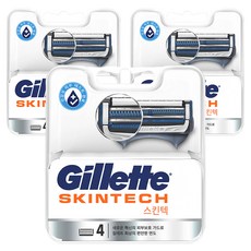 Gillette 吉列 SkinGuard紳適系列刮鬍刀頭, 4入, 3組