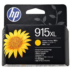 hp 惠普 915XL 高印量墨水匣, 黃色, 1個