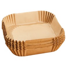 氣炸鍋烘焙紙 Set, 50個入, 方形款, 隔油紙, 方小(16 x 16 x 4.5cm), 50個