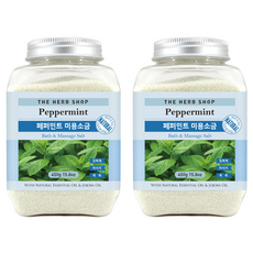 THE HERB SHOP 薄荷美容鹽, 450g, 2個