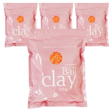 전문가용 볼클레이 500g, 4개, 형광주황