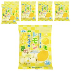 EIWA 檸檬棉花糖，軟綿細緻口感，可做甜點料理，日本伊華大廠原裝進口, 65g, 6包