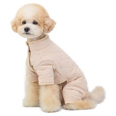 PETSLAND 寵物貝貝鋪棉連身衣, 米色