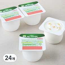 풀무원 다논 액티비아 컵복숭아, 80g, 24개