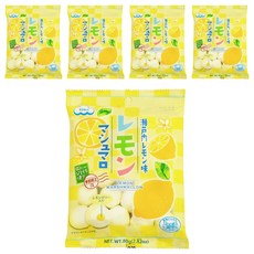 EIWA 檸檬棉花糖，軟綿細緻口感，可做甜點料理，日本伊華大廠原裝進口, 65g, 5包