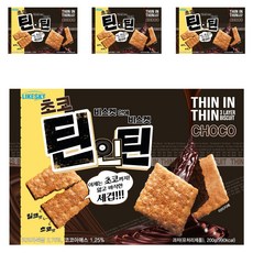 LIKESKY 薄脆巧克力夾心餅乾, 4盒, 200g