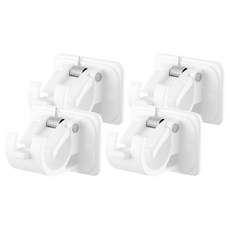 KM 黏貼式門簾桿掛夾 4.3 x 4.3 x 3.2cm 2個, 2組