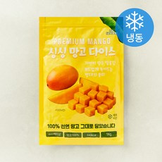 지엔씨푸드 싱싱 망고 다이스 (냉동), 1개, 1kg