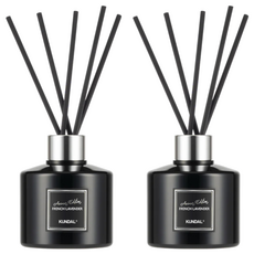 KUNDAL 昆黛爾 Aroma Edition 家用淨化空氣香薰擴香瓶 2入 + 擴香棒 10支, French Lavender, 400ml, 1組
