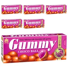 義美 葡萄QQ糖巧克球, 50g, 6盒