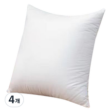 스마일깨비 스퀘어 호텔쿠션 베개솜 500g, 기모, 4개