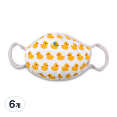 리얼베베 유아 입체마스크 오리, 1개입, 6개