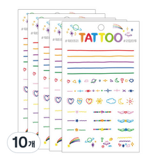 Petit 迷你紋身貼紙 TS005, 手指裝飾, 10個