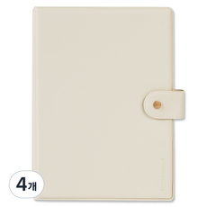 Recoz A5 活頁夾封面 6孔, 4個, 香草白