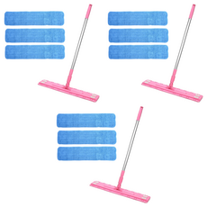 A-Clean清潔拖把大號粉色+3片, 3組