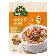 得意的一天 滴雞精高湯粥韓式泡菜牛肉, 320g, 10包