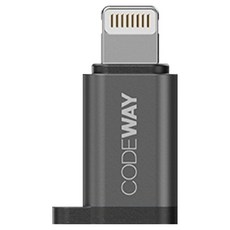 코드웨이 USB A 변환젠더 C타입, C-to-8pin, 1개