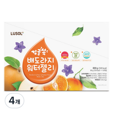 LUSOL 柑橘梨子桔梗果凍飲 10入, 4個, 800g, 混合口味