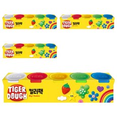 마이리틀타이거 도우 클레이 컬러팩, 4개, 혼합색상