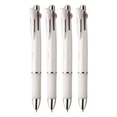 ZEBRA 斑馬牌 B4SA3 四色五合一 多功能原子筆, 白色, 4支