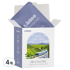 티엘리 유기농 얼그레이 티백, 1.2g, 4개, 10개입