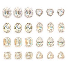 KAKAS Funny Nail寶石美甲飾品 24件組, 1組, KN-P1021