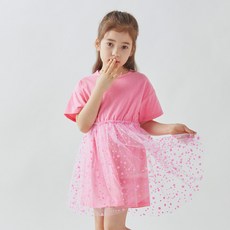 OWLEYBARN 女童閃亮星星連身裙