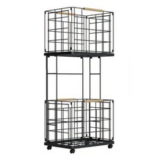 Moapick 鐵製洗衣籃, 黑色